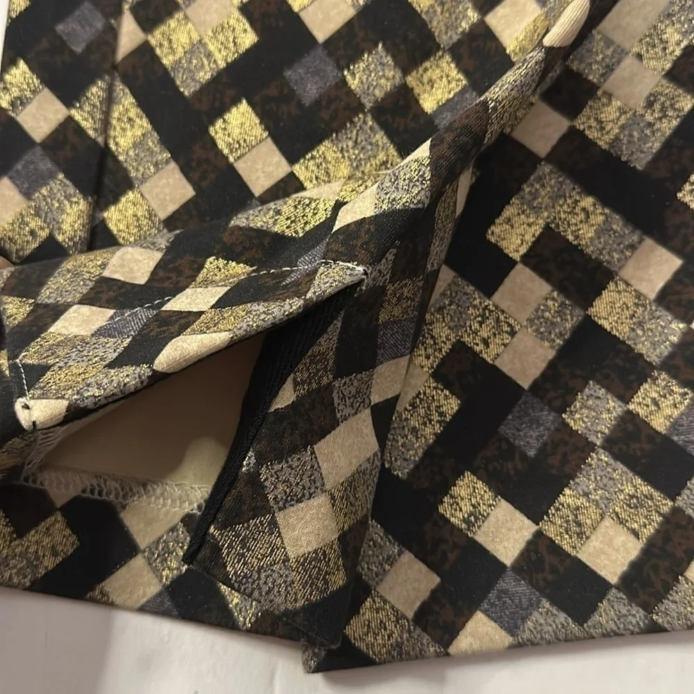 Soft Surroundings Women’s Geometric Square Print Pants Size Medium
